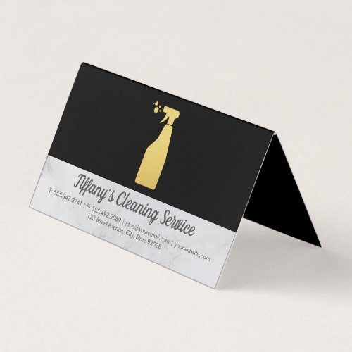 Cleaning Service  Maid Spray Business Card