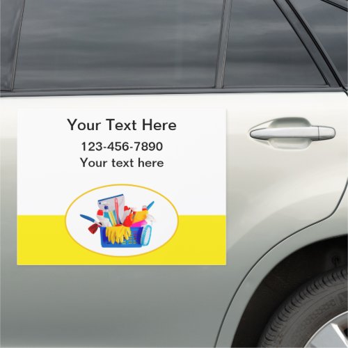 Cleaning Service Mobile Car Advertising Magnets