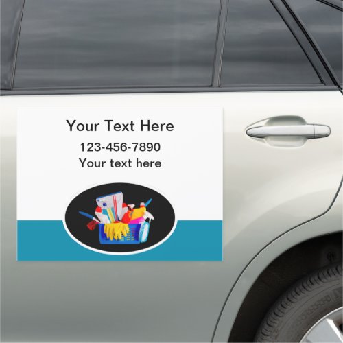 Cleaning Service Mobile Car Magnets
