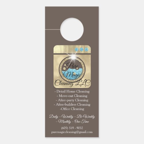 Cleaning Service Move Out Cleaning Laundy Washing Door Hanger