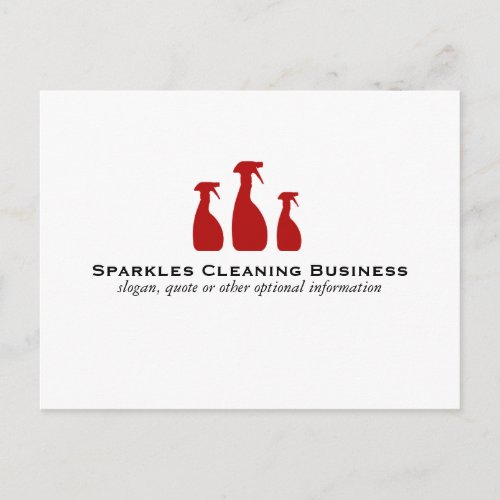 Cleaning Service Postcard