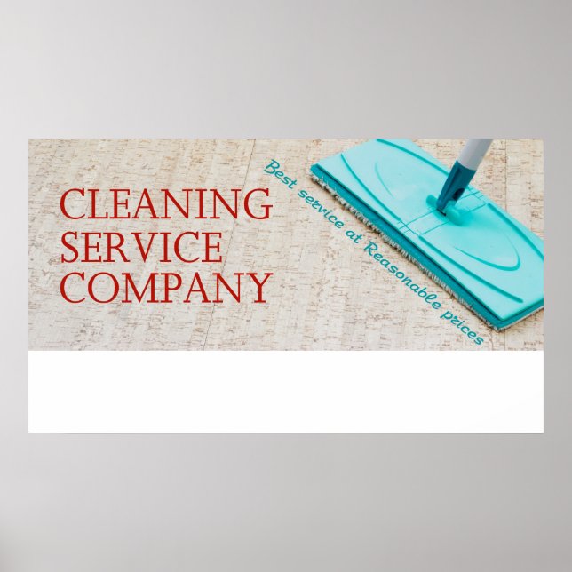 Cleaning service poster (Front)