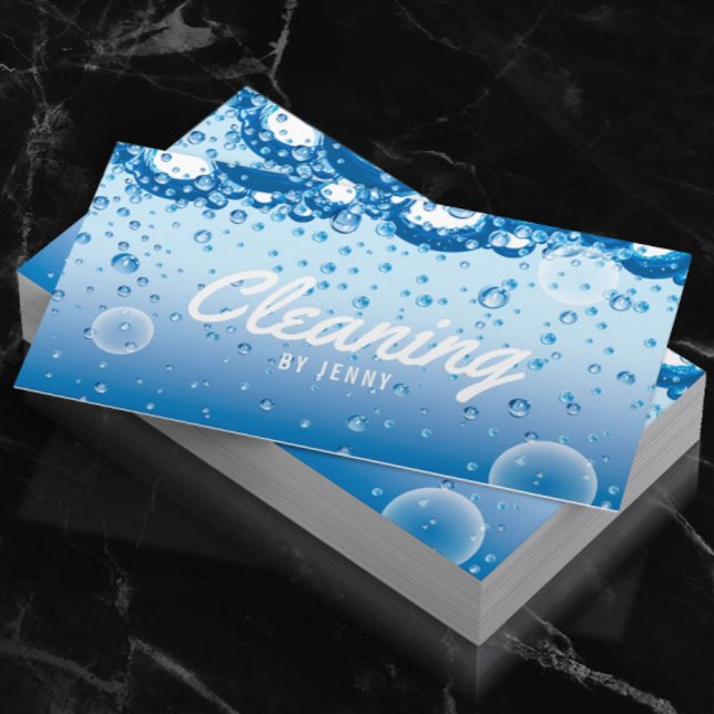 Cleaning Service Professional Housekeeper Business Card (Creator Uploaded)