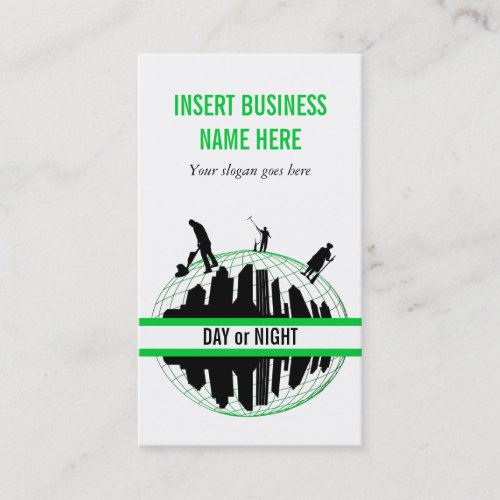 Cleaning Service professional PERSONALIZE Business Card