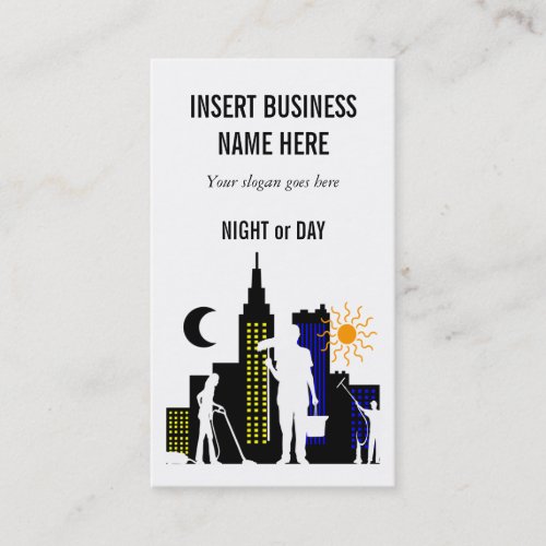 Cleaning Service professional PERSONALIZE Business Card Template