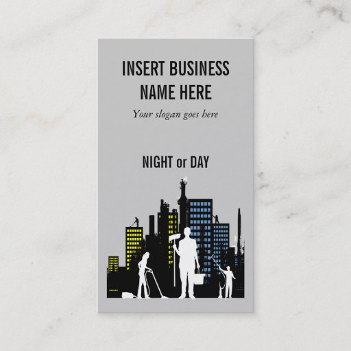 Customizable Cleaning Service professional PERSONALIZE Business Card