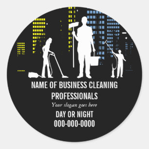 Cleaning Service professional PERSONALIZE Classic Round Sticker