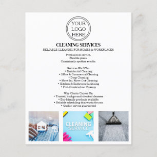 Cleaning Service Promo Flyer   Template