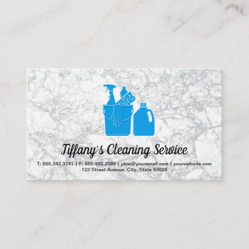 Cleaning Service  Sanitizing Tools Business Card