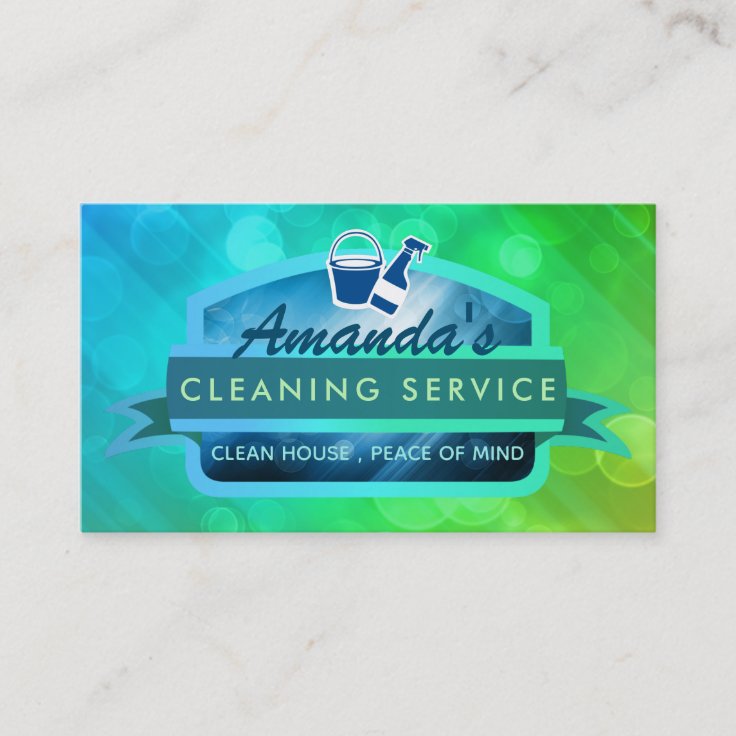 Cleaning Service Slogans Business Cards Zazzle