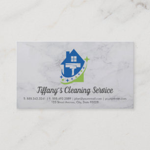 Cleaning Service   Squeegee   cleaner Business Card