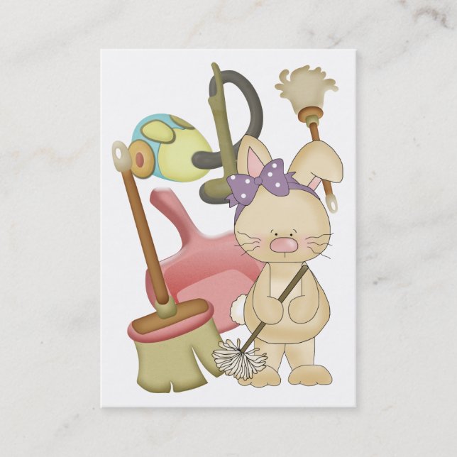 Cleaning Service - SRF Business Card (Front)