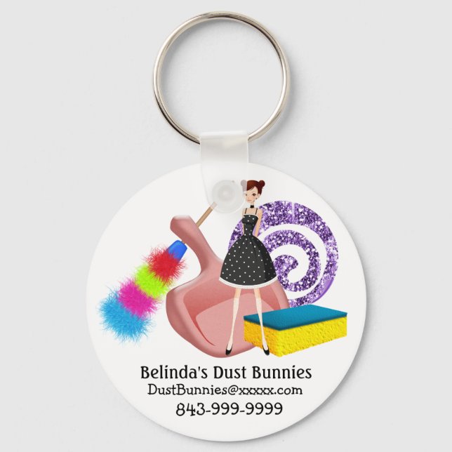 Cleaning Service - SRF Keychain (Front)