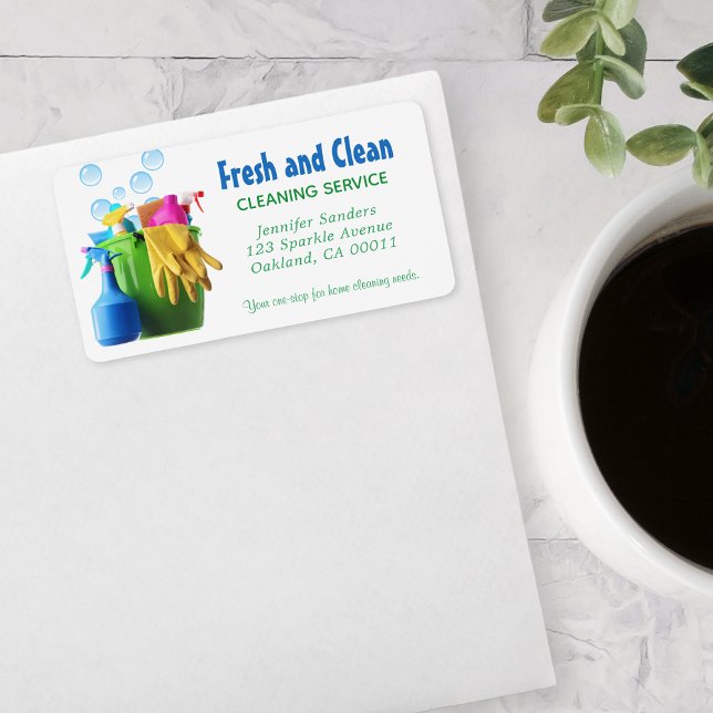  Cleaning Service Supplies Bucket Housekeeping Label (Creator Uploaded)