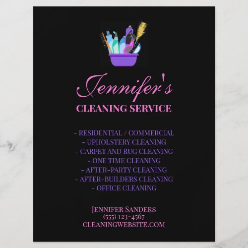 Cleaning Service Supplies Business Flyer