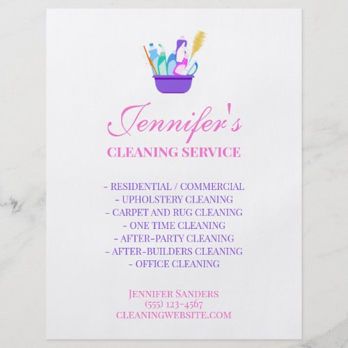 Cleaning Service Supplies Business Flyer