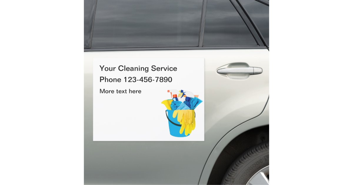 Cleaning Service Template Mobile Advertising Car Zazzle