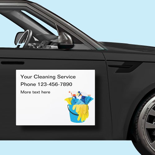 Cleaning Service Template Mobile Advertising Car Magnet