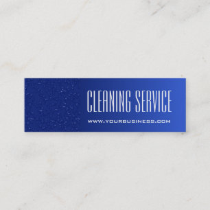 Cleaning Service - Water Drops Mini Business Card