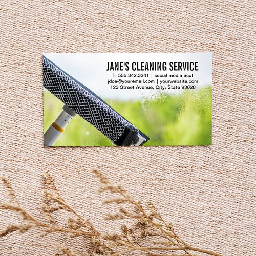 Cleaning Service  Window Cleaning Business Card