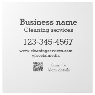 Cleaning services add number website email address gallery wrap