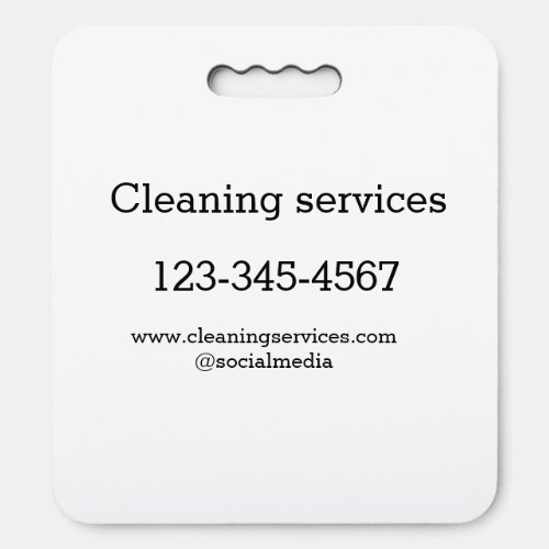 Cleaning services add number website email address seat cushion
