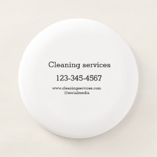 Cleaning services add number website email address Wham-O frisbee