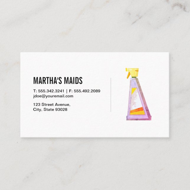 Cleaning Services Business Card (Front)