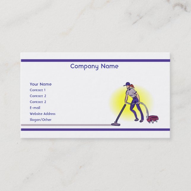 Cleaning Services Business Card (Front)
