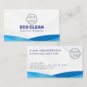 Cleaning Services Business Cards Pressure Washer