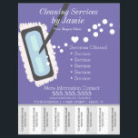 Cleaning Services Business Tear Off Strips Flyer A<br><div class="desc">Modern Flyers for Cleaning Service</div>