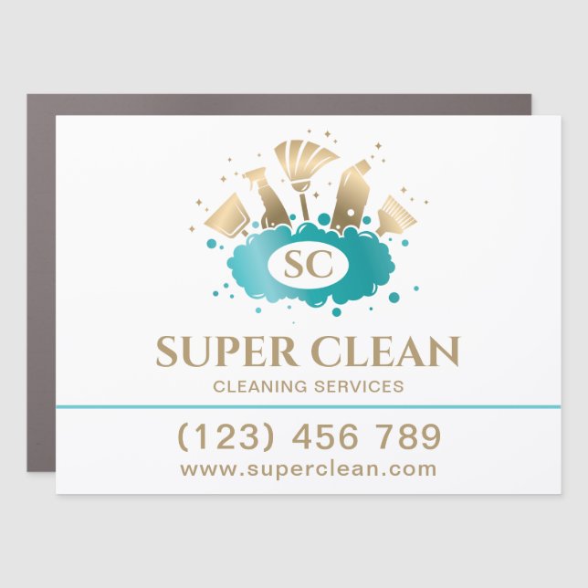 Cleaning Services Car Magnet (Front)