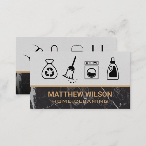 Cleaning Services  Cleaning Supplies Business Card