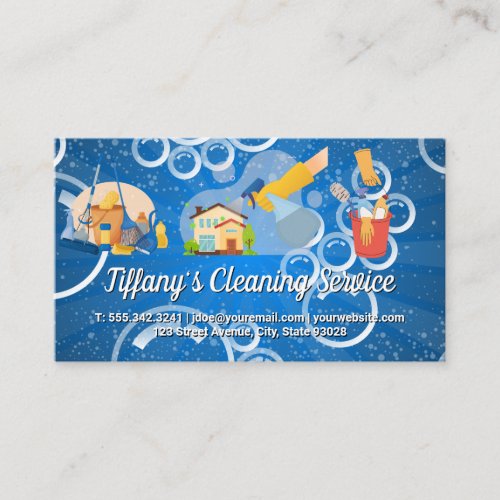 Cleaning Services  Equipment and Services Business Card