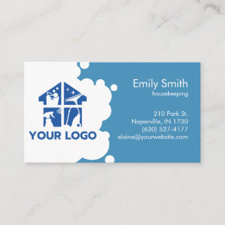 Cleaning Services Foam Custom Logo QR code Busine Business Card
