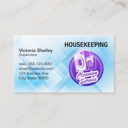 Cleaning Services | House Cleaning | Blue Collar Business Card