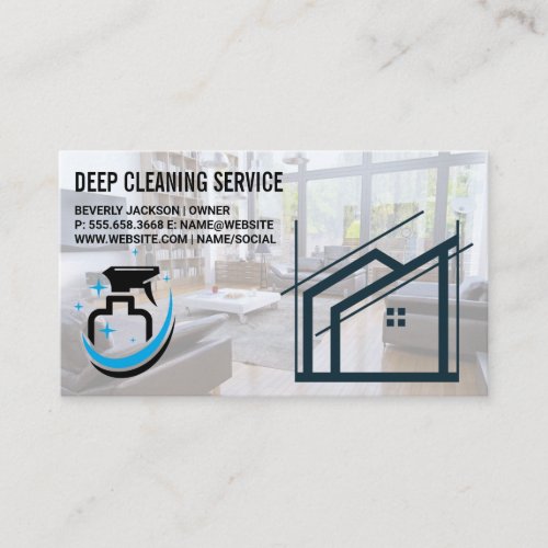 Cleaning Services  Living Room  Business Card