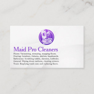 Cleaning Services Logo   Washing Machine Business Card