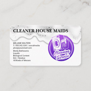 Cleaning Services   Maid   Hotel Services Business Card