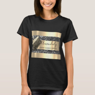 Cleaning Services Maid House Keeping Gold Gray T-Shirt