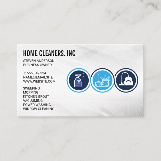 Cleaning Services | Maid Service | Sanitizing Business Card (Front)