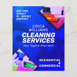 Cleaning services modern flyer