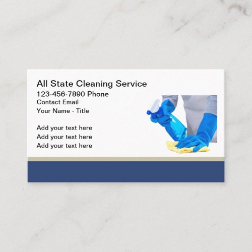 Cleaning Services Office Home Business Cards