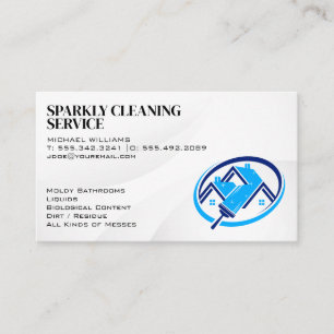 Cleaning Services Residential Work Business Card