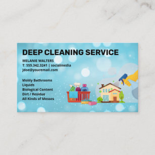 Cleaning Services   Spraying   Maid Cleaner Business Card