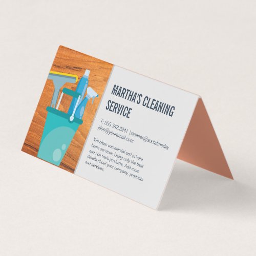 Cleaning Services  Supplies for Cleaning Business Card
