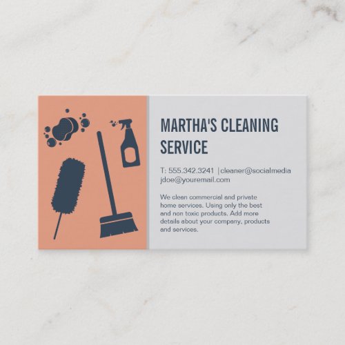 Cleaning Services  Supplies  Maids Business Card