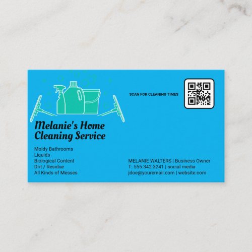 Cleaning  Spray Bucket Mop Business Card