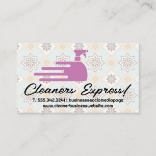 Cleaning Spray Design Logo Decorative Tiles Business Card