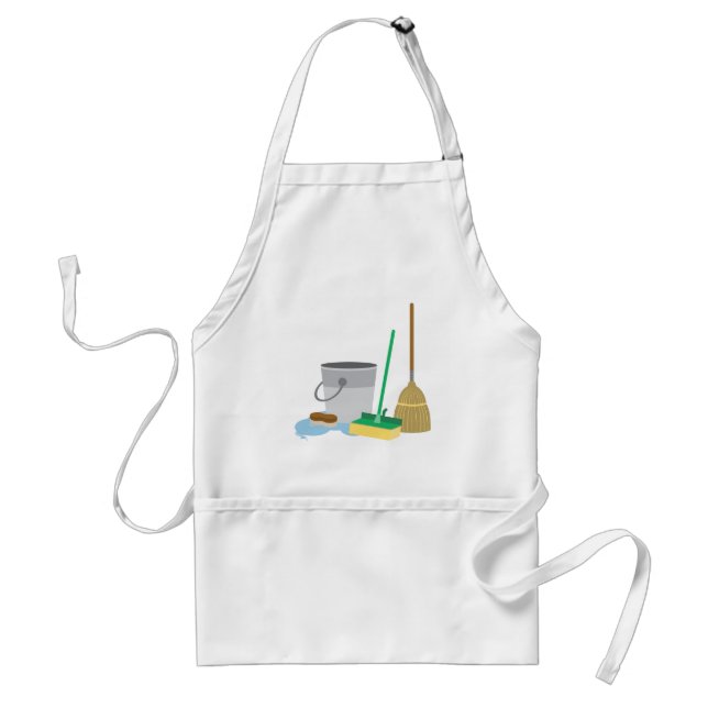 Cleaning Supplies Adult Apron (Front)